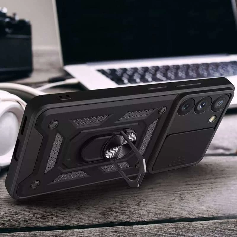 Протиударний чохол Serge Ring з захистом камери на Samsung Galaxy S23+ – Чорний. Фото 11 з 17