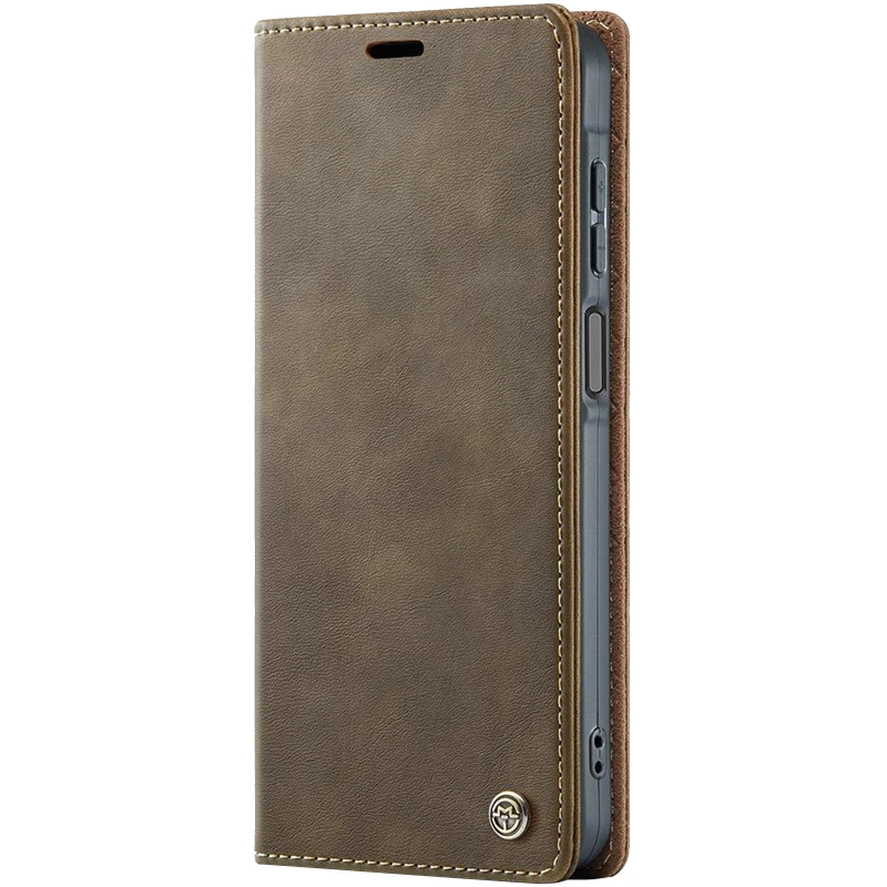 Шкіряний чохол-книжка CaseMe Velvet Matte для Samsung Galaxy A17 4G/5G – Coffee. Фото 1 з 5