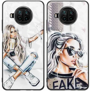Стеклянный чехол Prisma Ladies на Xiaomi Mi 10T Lite / Redmi Note 9 Pro 5G фото 1 из 1