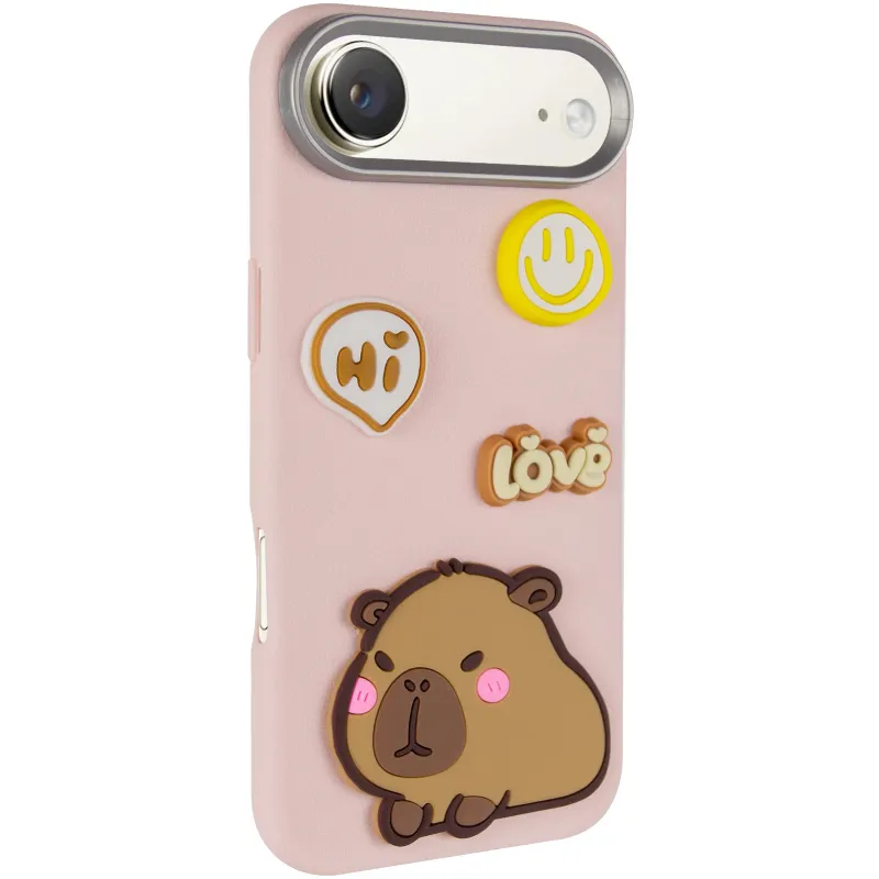 Чохол Labubu Toys для Apple iPhone 17 Air (6.5") – Capybara / Pink. Фото 3 з 7