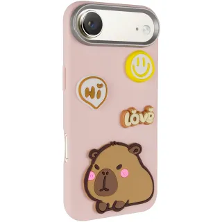 Чохол Labubu Toys для Apple iPhone 17 Air (6.5") — Capybara / Pink