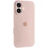 Чехол Silicone Case с защитой камеры для Apple iPhone 16 – Розовый / Pink Sand. Фото 2 из 2