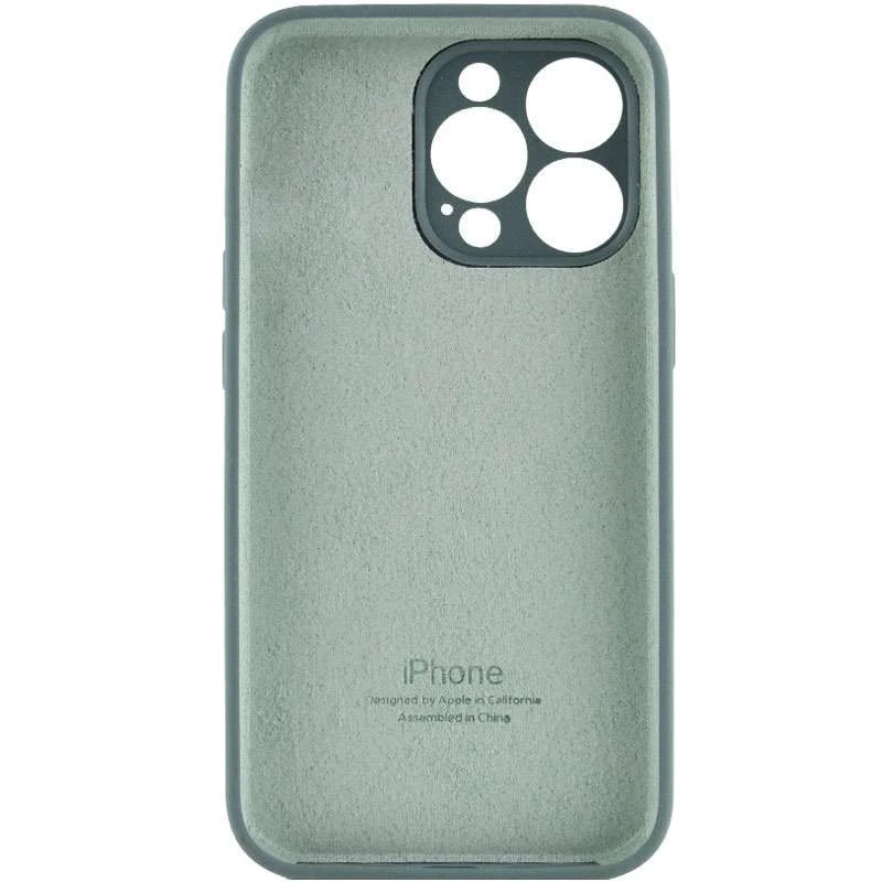 Чохол Silicone Case з захистом камери на Apple iPhone 13 Pro Max (6.7") – Зелений / Pine green. Фото 2 з 4