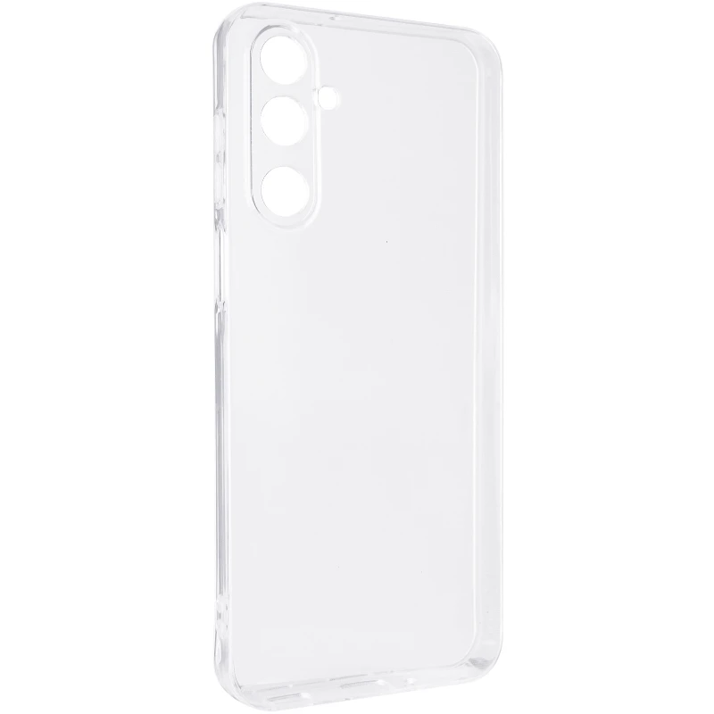 Ультратонкий силиконовый чехол 1,5 мм с защитой камеры для Samsung Galaxy M16 5G – Бесцветный (прозрачный). Фото 1 из 5