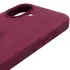 Чехол Silicone Case с закрытым низом для Apple iPhone 17 (6.3") – Бордовый / Maroon. Фото 6 из 7