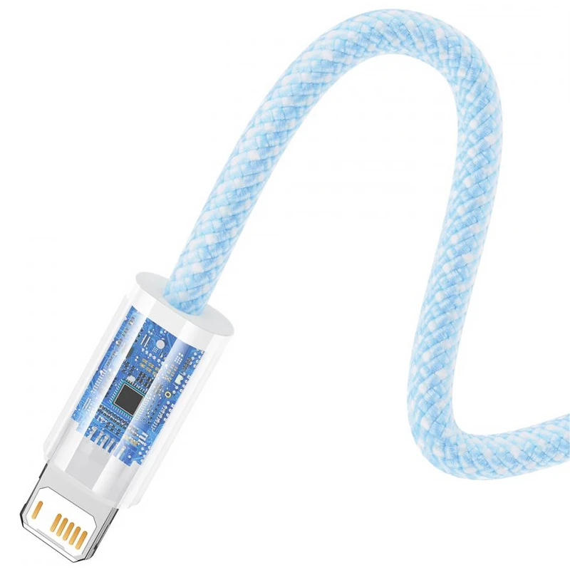 Дата кабель Baseus Dynamic Series USB to Lightning 2.4A (2m) (CALD00050) – Blue. Фото 4 з 5