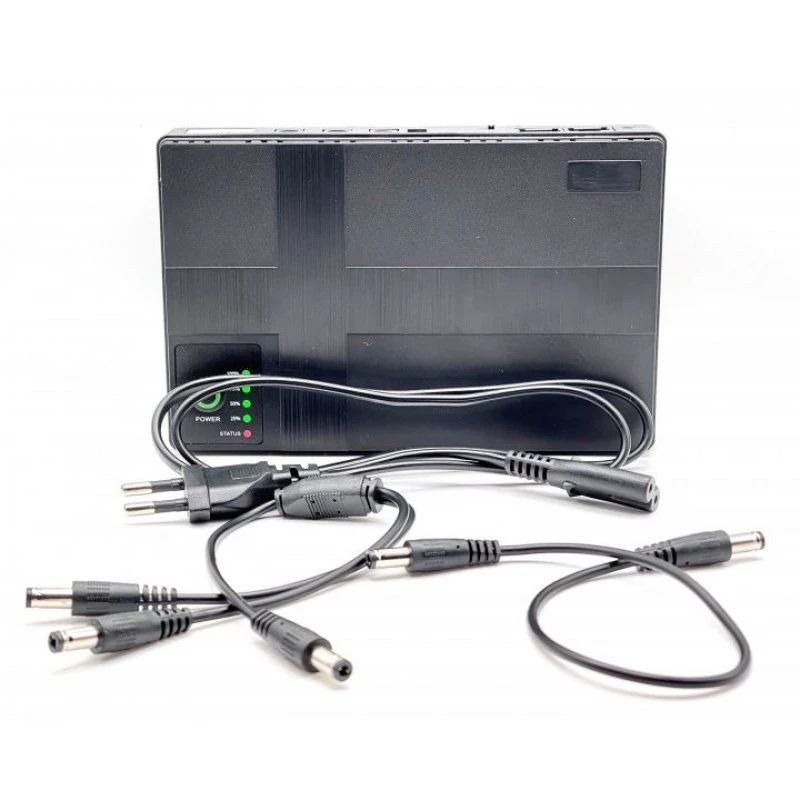 Джерело безперебійного живлення DC UPS для роутерів 5V/9V/12V 10400 mAh – Black. Фото 4 з 7