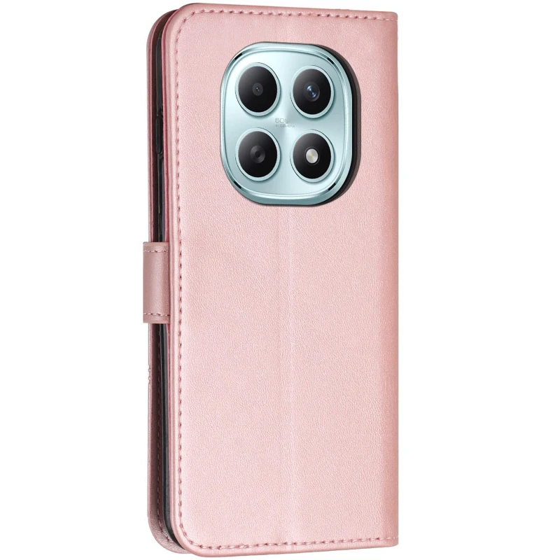 Кожаный чехол-книжка Jet Cover для Xiaomi Redmi Note 15 4G/5G (EU) – Rose Gold. Фото 3 из 6