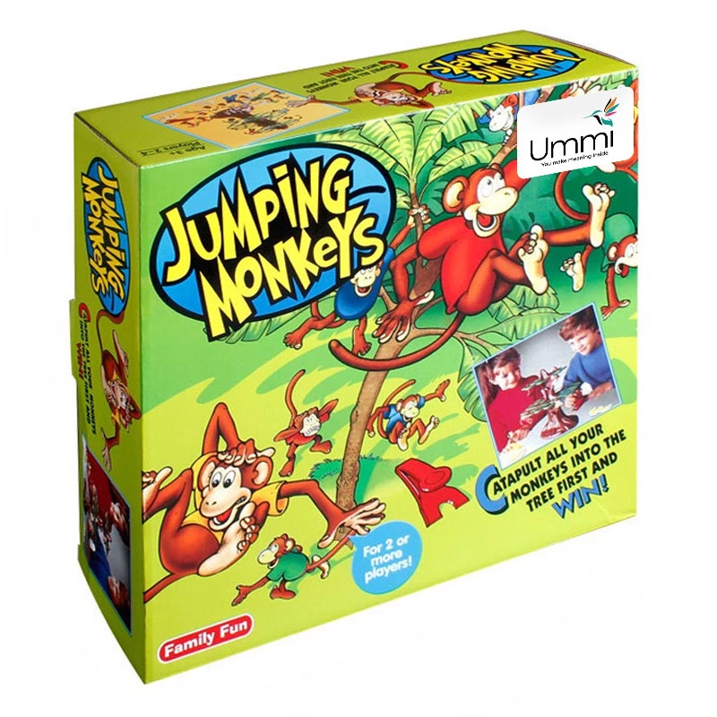 Настільна інтерактивна гра Ummi 707-31 Jumping Monkeys Game – Brown / Green. Фото 3 з 8