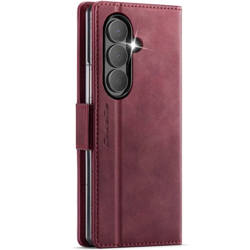 Шкіряний чохол-книжка CaseMe Velvet Matte для Samsung Galaxy Z Fold7 – Red. Фото 2 з 4