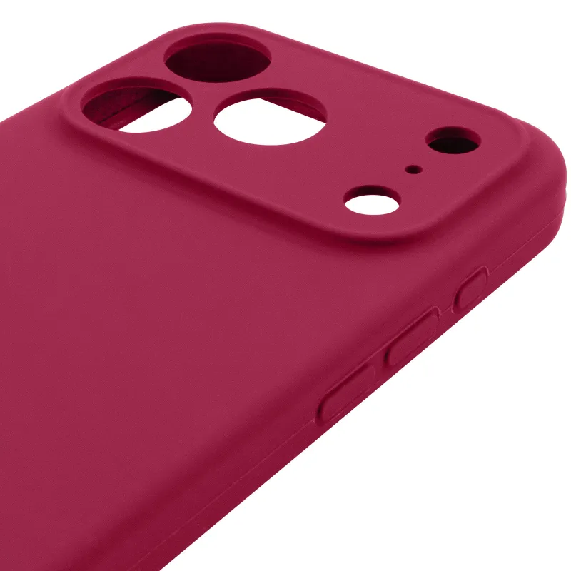 Чехол Silk Full Camera Protective (AA) NO LOGO для Apple iPhone 17 Pro Max (6.9") – Красный / Rose Red. Фото 4 из 5