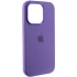 Чехол Silicone Case с металлическими кнопками для Apple iPhone 14 Pro Max (6.7") – Фиолетовый / Iris. Фото 2 из 9