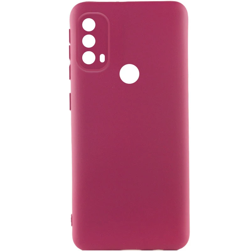 

Чехол Silicone Case Lakshmi с закрытой камерой для Motorola Moto E40 (Бордовый / Marsala), Бордовий / marsala