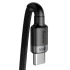 Дата кабель Baseus Cafule Type-C to Type-C PD2.0 100W (2m) (CATKLF-AL) – Gray / Black. Фото 2 з 5