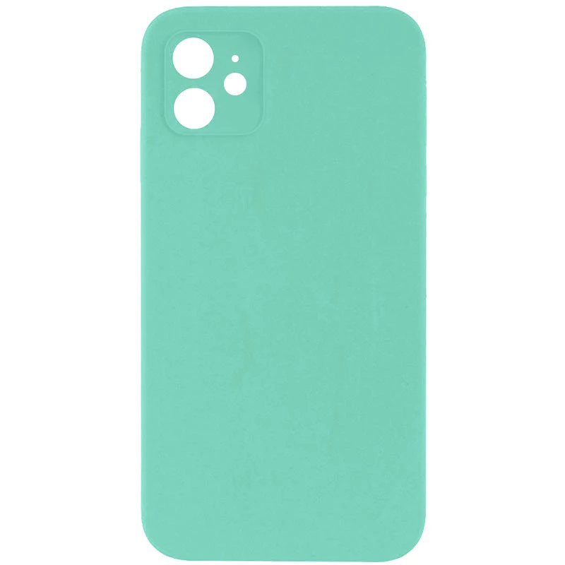 Чехол Silicone Case Square L с защитой камеры для Apple iPhone 11 (6.1") – Бирюзовый / Turquoise. Фото 1 из 1