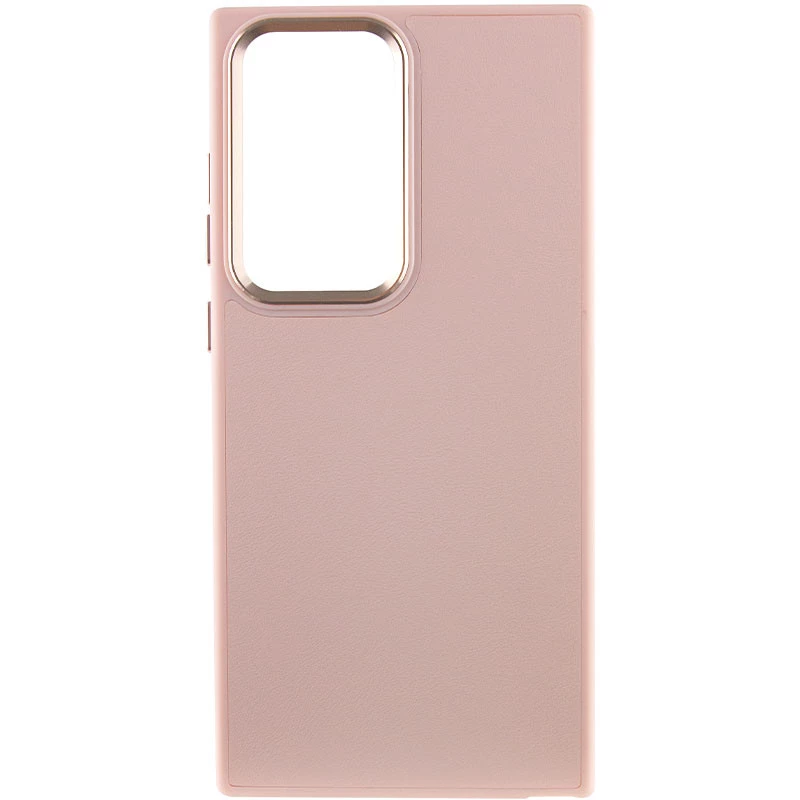 

Шкіряний чохол Bonbon з металевими кнопками на Samsung Galaxy S22 Ultra (Рожевий / Light pink)