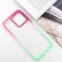 Силіконовий чохол фреш на Xiaomi Redmi 12 – Салатовий / Рожевий. Фото 6 з 9