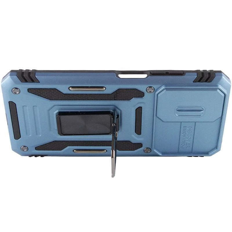 Ударопрочный чехол Square Ring c шторкой на камеру для Xiaomi Redmi 10 – Голубой / Light Blue. Фото 5 из 6