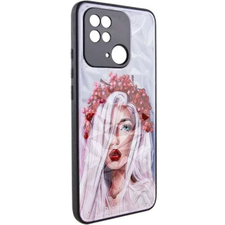 Скляний чохол Prisma Ladies на Xiaomi Redmi 12C / Poco C55 — Ukrainian Girl