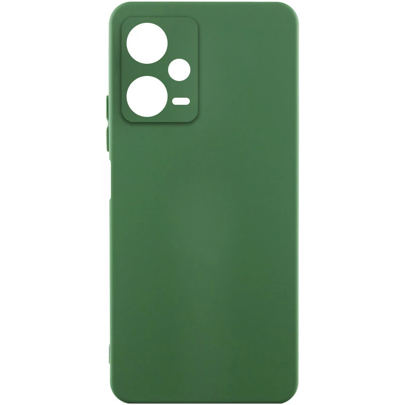 Чохол Silicone Case Lakshmi Plus з закритою камерою на Xiaomi Redmi Note 12 Pro 5G – Зелений / Dark green. Фото 3 з 4