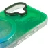 Силіконовий чохол Shiny Mountain (MagFit) для Apple iPhone 17 (6.3") – Green / Blue. Фото 6 з 7