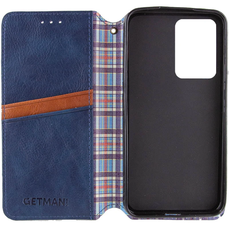 Чехол книжка GETMAN Cubic для Samsung Galaxy S25 Ultra – Синий. Фото 2 из 4