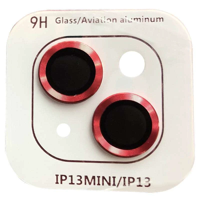 

Металлическое защитное стекло на камеру для Apple iPhone 13 mini (5.4") (Красный / Red), Червоний / red