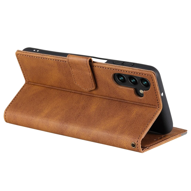 Шкіряний чохол-книжка Maverick Cover для Samsung Galaxy A56 5G – Brown. Фото 4 з 5