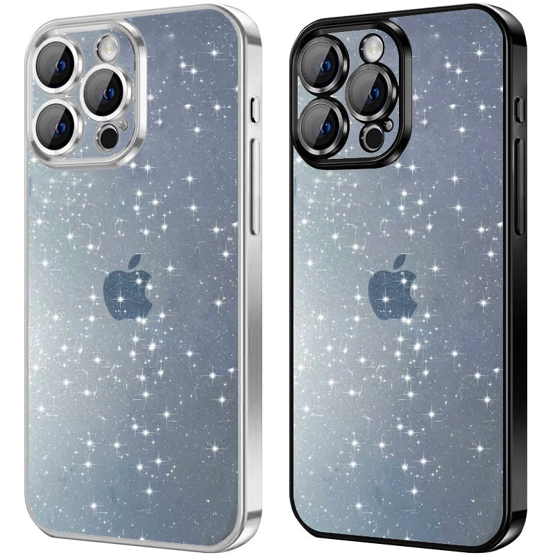 TPU+PC чехол с блестками на Apple iPhone 12 (6.1") фото 2 из 3