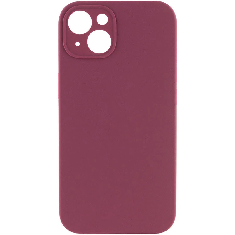 

Чохол з захистом камери Silicone Case на Apple iPhone 15 (6.1") (Бордовий / Plum)