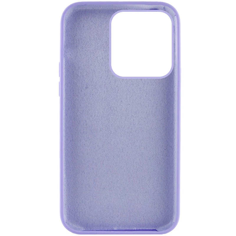 Чохол з закритим низом Silicone Case на Apple iPhone 13 Pro Max (6.7") – Бузковий / Dasheen. Фото 3 з 5