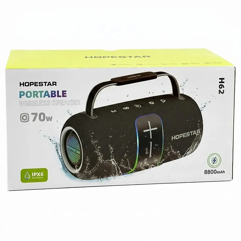 Bluetooth колонка Hopestar H62 70W – Black. Фото 2 з 2