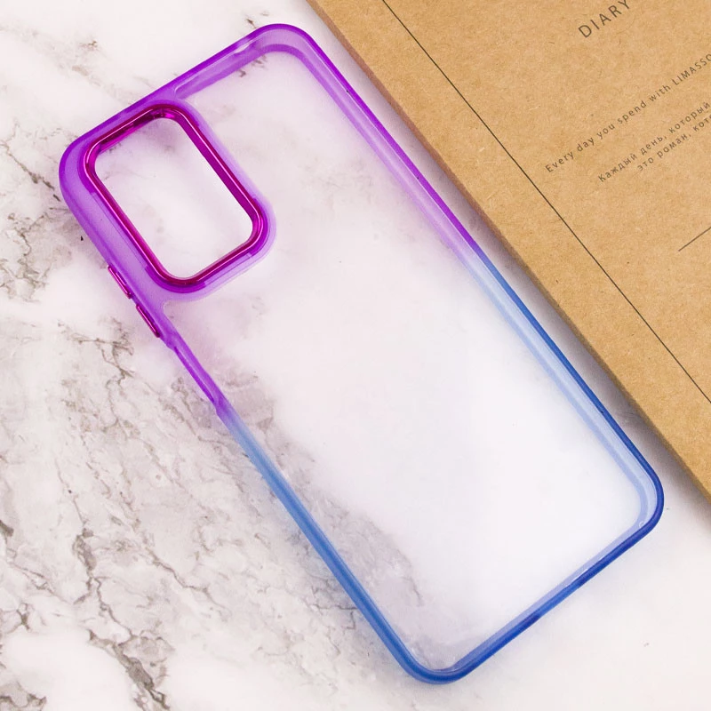 Силіконовий чохол фреш на Realme C67 4G – Синій / Фіолетовий. Фото 3 з 4