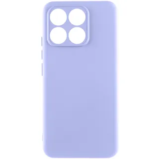 Цветной силиконовый чехол GETMAN с закрытой камерой на Motorola Edge 70 Fusion — Сиреневый / Light purple
