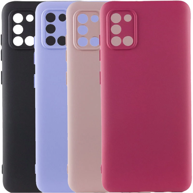 Кольоровий силіконовий чохол GETMAN із закритою камерою для Samsung Galaxy A31 фото 2 з 2