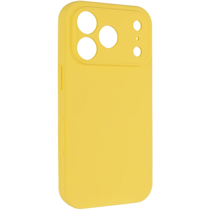 Чехол Silk Full Camera Protective (AA) NO LOGO для Apple iPhone 17 Pro (6.3") – Желтый / Yellow. Фото 2 из 9