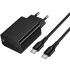 МЗП Hoco CS93A Leader PD20W (1USB-C) + кабель Type-C to Type-C – Black. Фото 3 з 6