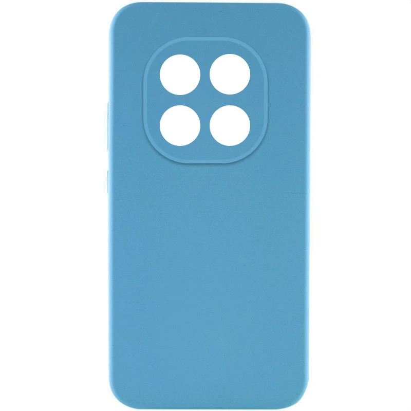 Кольоровий силіконовий чохол GETMAN із закритою камерою для Xiaomi Redmi Note 14 Pro 5G – Блакитний / Blue. Фото 1 з 1