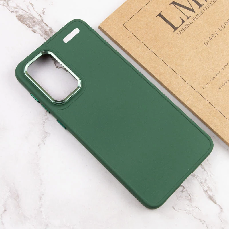 TPU чохол Bonbon з металевими кнопками на Xiaomi Redmi Note 13 Pro+ – Зелений / Pine green. Фото 4 з 4