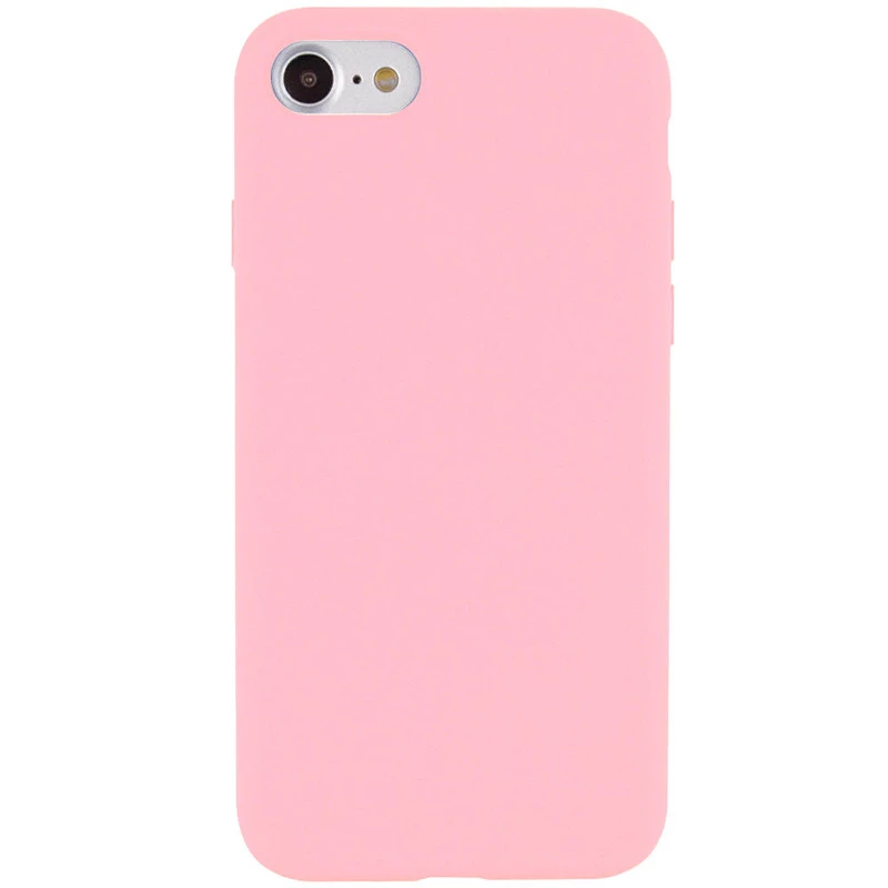 Чохол з закритим низом Silicone Case на Apple iPhone SE (2020) – Рожевий / Pink. Фото 1 з 1