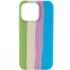 Чохол Silicone Case плетений на Apple iPhone 13 Pro Max (6.7") – М'ятний / Блакитний. Фото 1 з 2