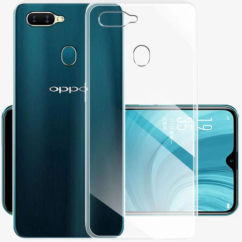 Ультратонкий силіконовий чохол 1,5 мм на Oppo A5s – Безбарвний (прозорий). Фото 4 з 5