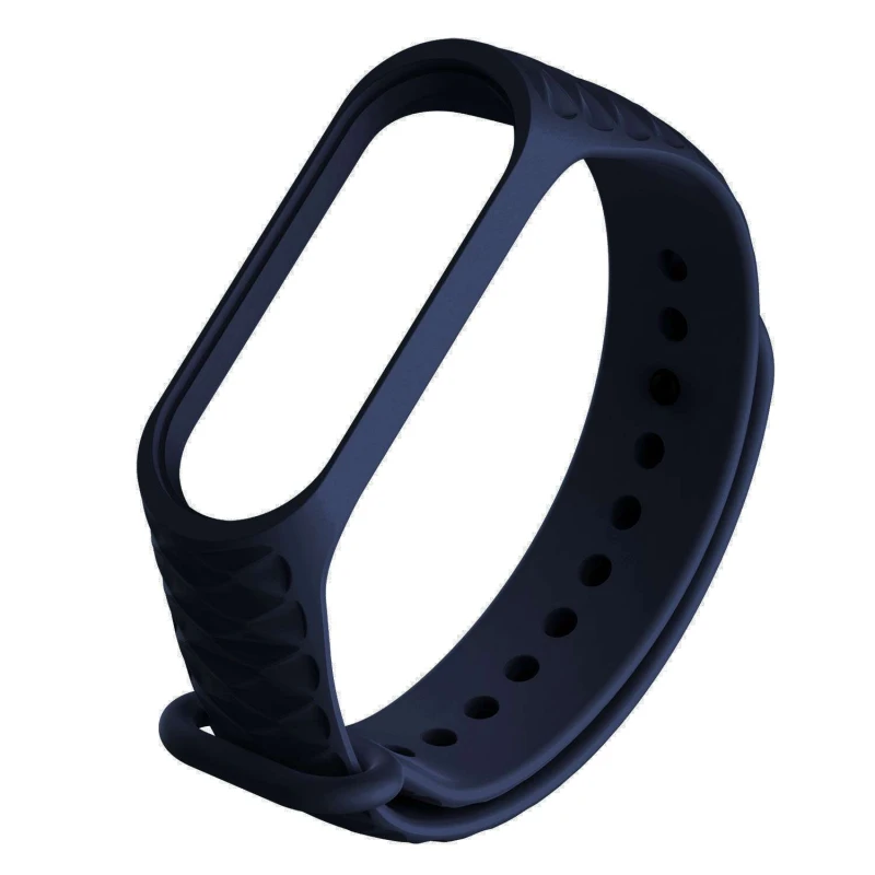 

Ремінець Rhomb для Xiaomi Mi Band 6 (Темно-синій)