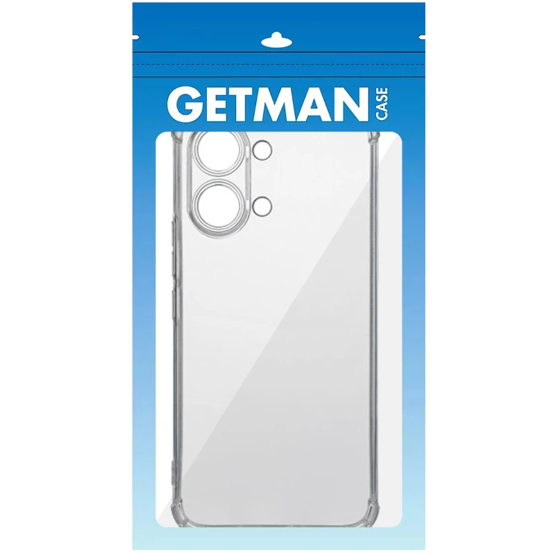 Ультратонкий силиконовый чехол GETMAN с крытыми бортами та камерою на Xiaomi Poco X8 Pro Max – Бесцветный (прозрачный). Фото 3 из 3
