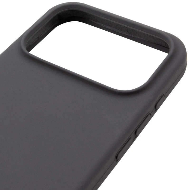 Чехол с закрытым низом Silicone Case для Apple iPhone 18 Pro Max – Серый / Dark Gray. Фото 4 из 5