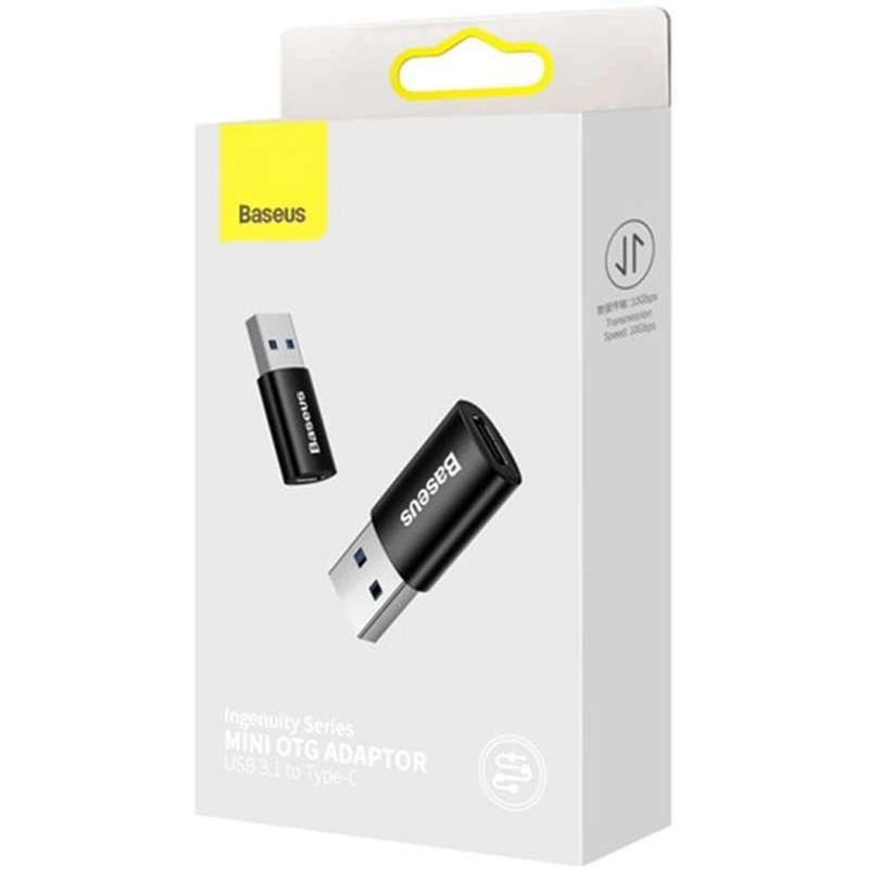 Перехідник Baseus Ingenuity Series Mini USB 3.1 to Type-C (ZJJQ000101) – Black. Фото 3 з 3