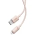Дата кабель Baseus Habitat Series Fast Charging Type-C to Lightning 20W (2m) (P10360201) – Wheat Pink. Фото 2 з 4