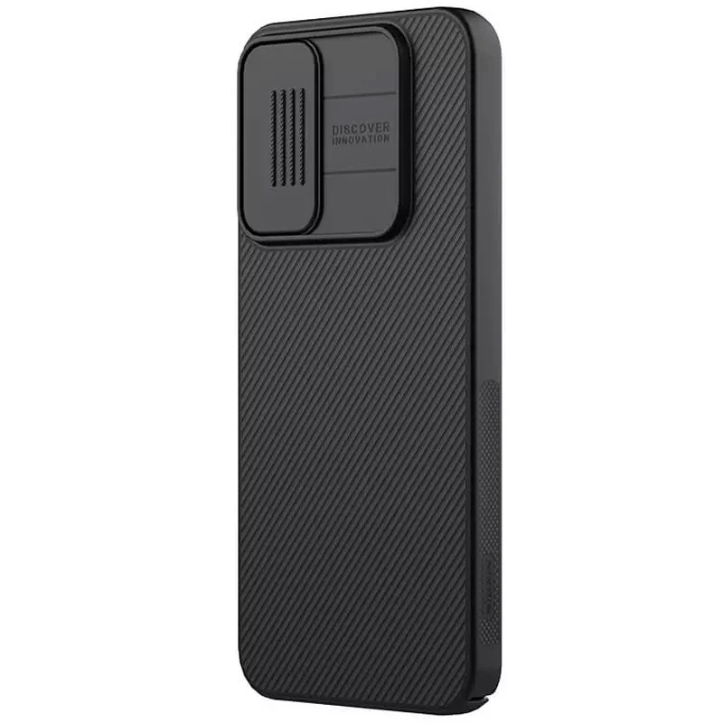Карбована накладка Nillkin зі шторкою для камери на Samsung Galaxy A15 4G/5G – Чорний / Black. Фото 4 з 6