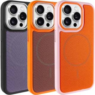 Чехол TPU TechWoven Hybrid with MagSafe для Apple iPhone 15 Pro Max (6.7") фото 1 из 2