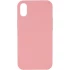 Чохол з закритим низом Silicone Case на Apple iPhone XS Max (6.5") – Рожевий / Pink. Фото 1 з 3